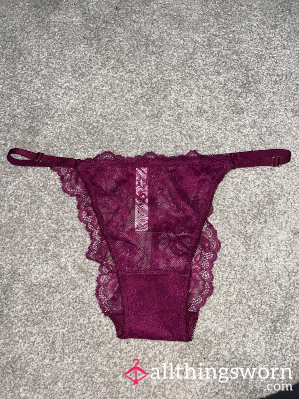 S**y Student’s VS Burgundy Brazilian Panties