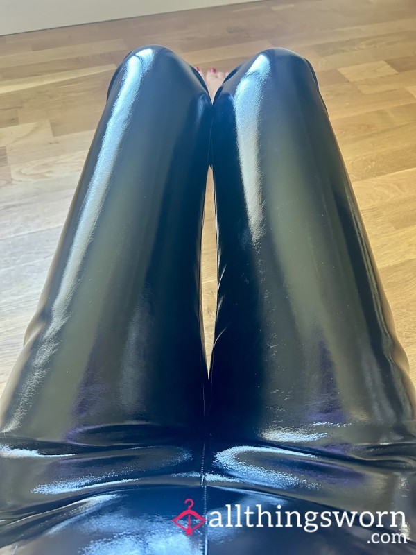 S**y Tight Black Vinyl Trousers