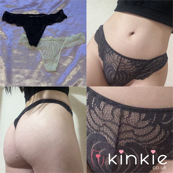 S**y Wet Lace Thongs 🥰🤭