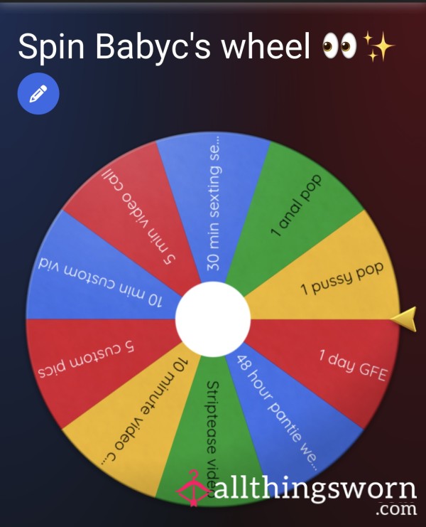 S**y Wheel Spin 👀