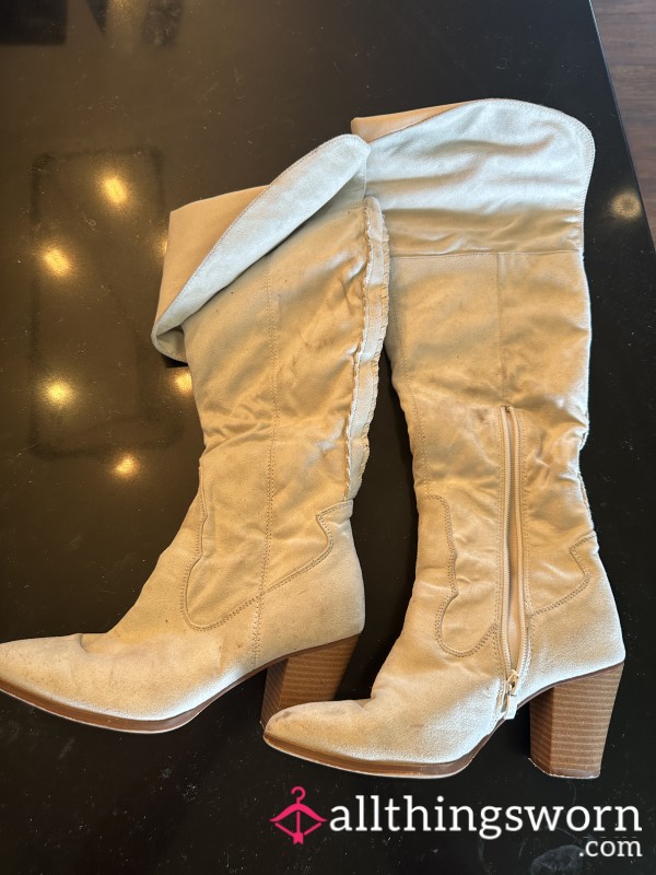 S**y White Knee Highs