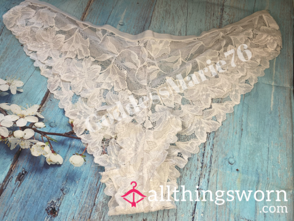 S**y White Lace Panties