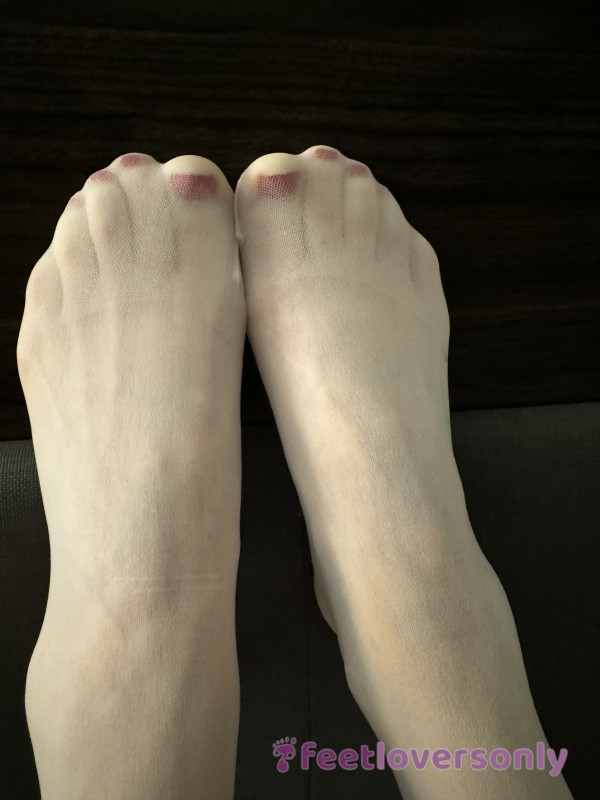 S**y White Pantyhose Feet