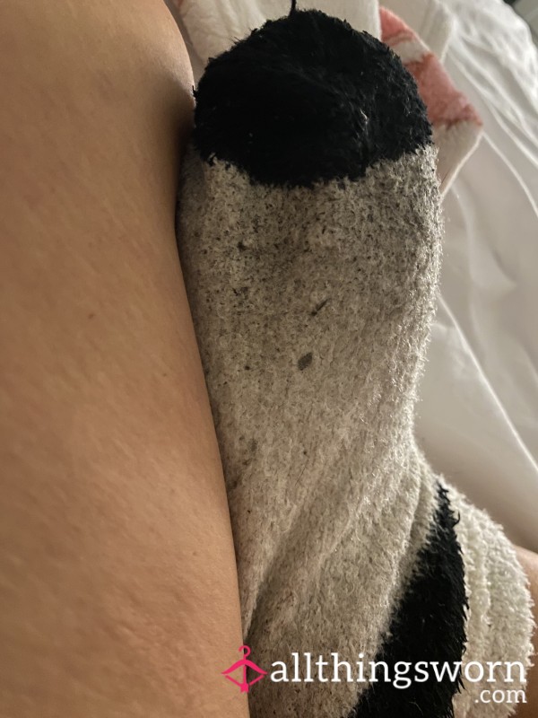 S**y White Slipper Socks 😍 Worn For Days In This Heat 👸🏼