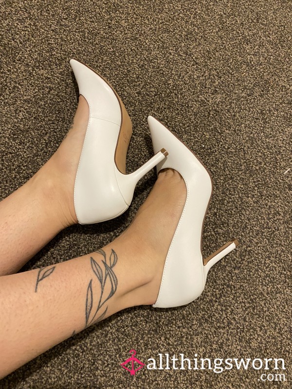 S**y White Stillettos