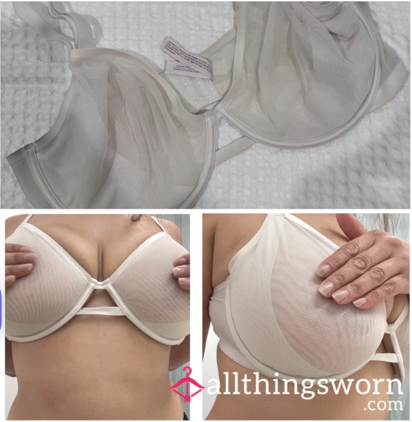 S**y White Unlined Bra
