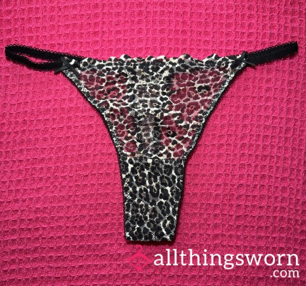 S**y Wild Leopard Thong 🐆