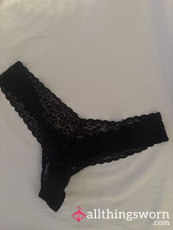 S**y Worn Little Black Thongs