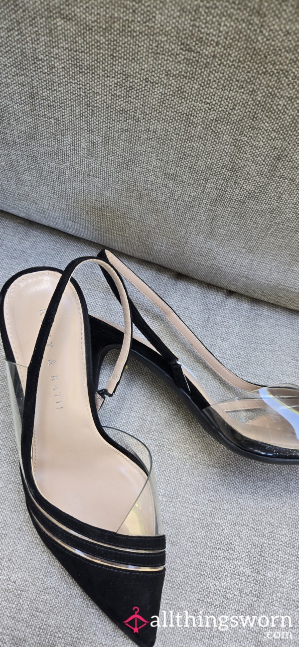 S**y Worn Slingback Heels