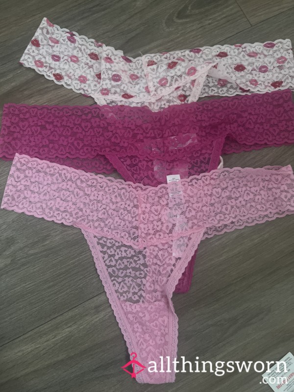 S**y Worn Valentine’s Day Thongs 💋
