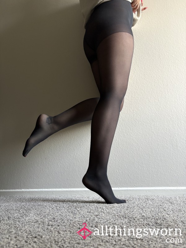 Sheer Black Hose
