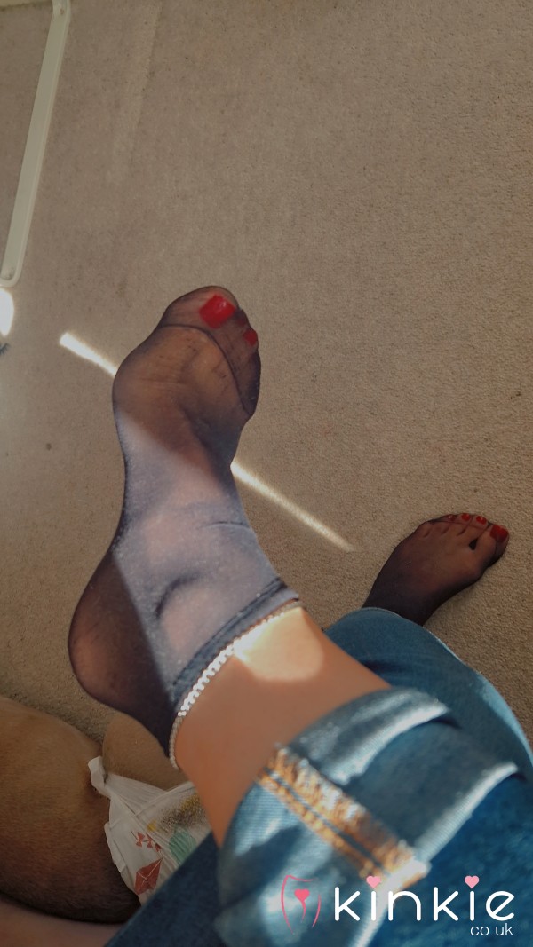 Sheer Black Nylon Socks