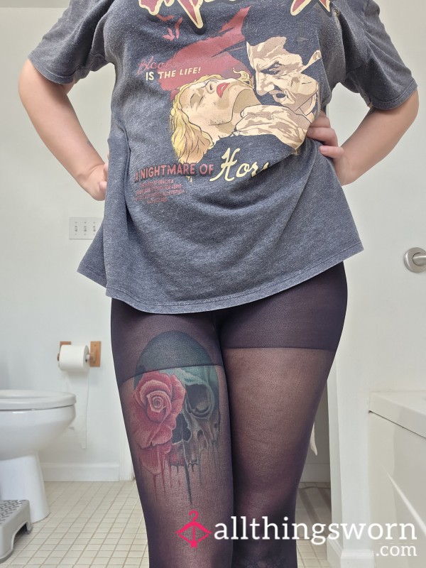 Sheer Black Pantyhose 🍑