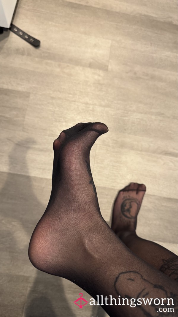 Sheer Black Pantyhose
