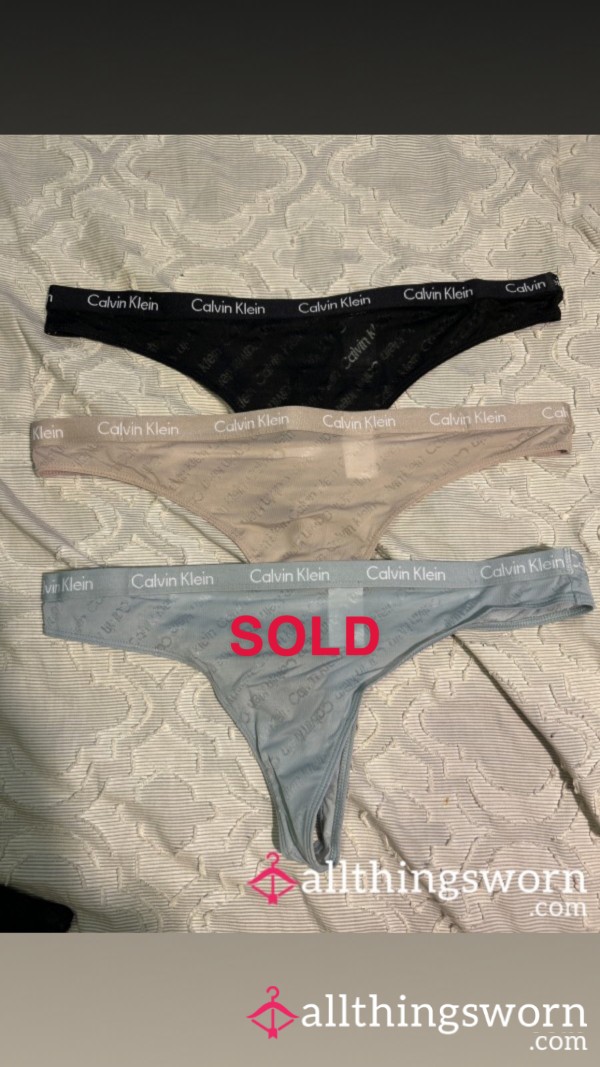 Sheer Calvin Klein Thong