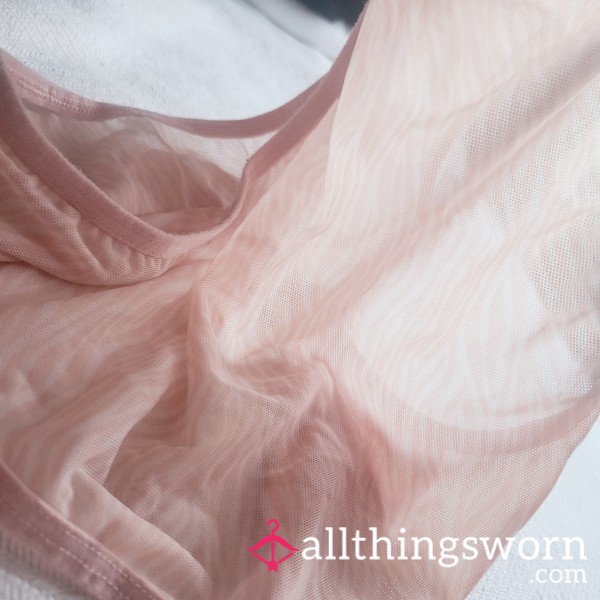 Sheer, Cor*l, Full Bottom Panty