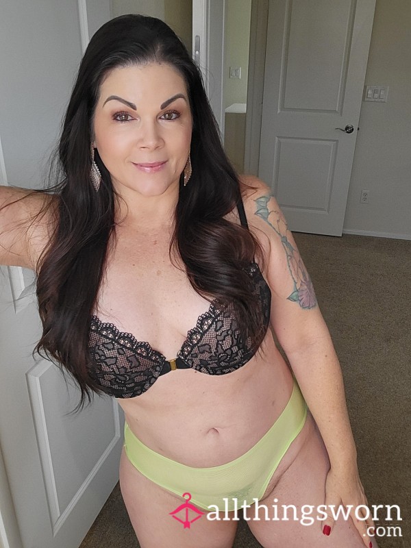 Sheer Green Bikini Panties