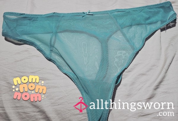 Sheer Green Thong! 3daywear/shipping Included!