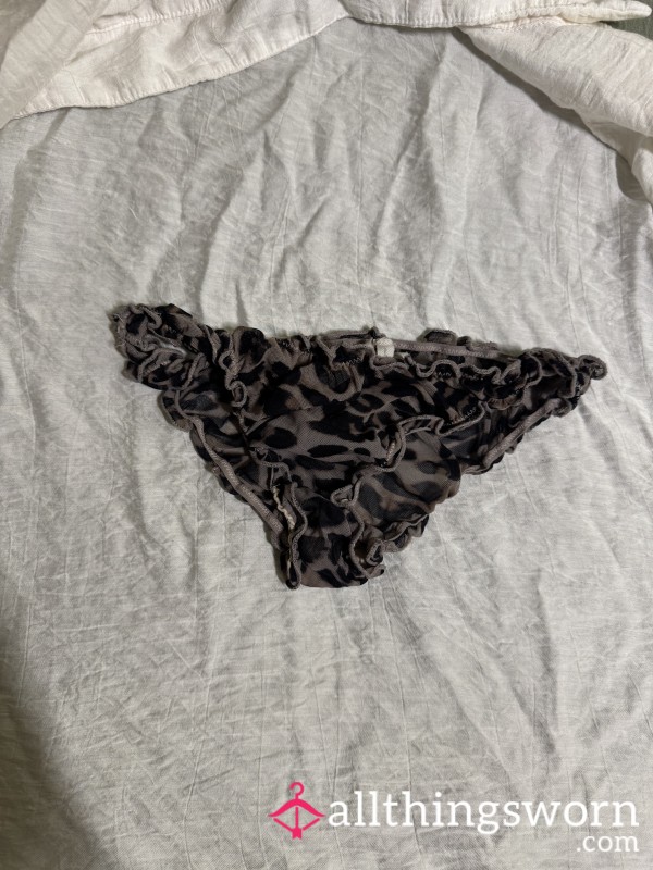 Sheer Leopard Print Panties