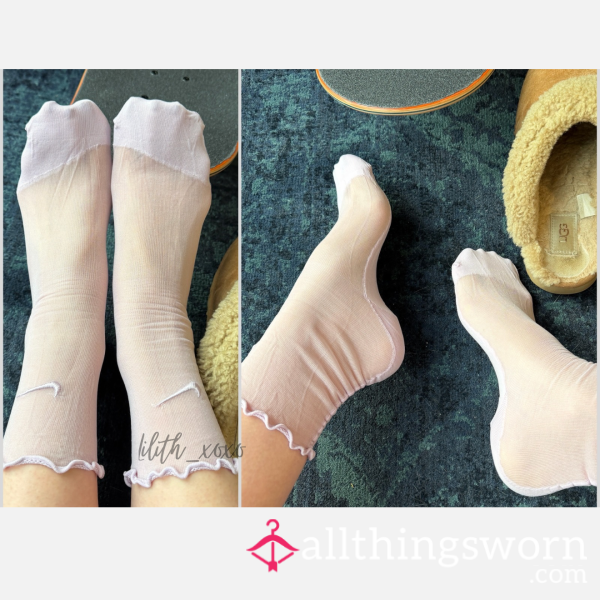 Sheer Nike Socks | Soft, Worn & Sweaty 💜