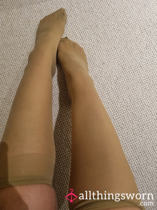 Sheer Nude Knee High Socks