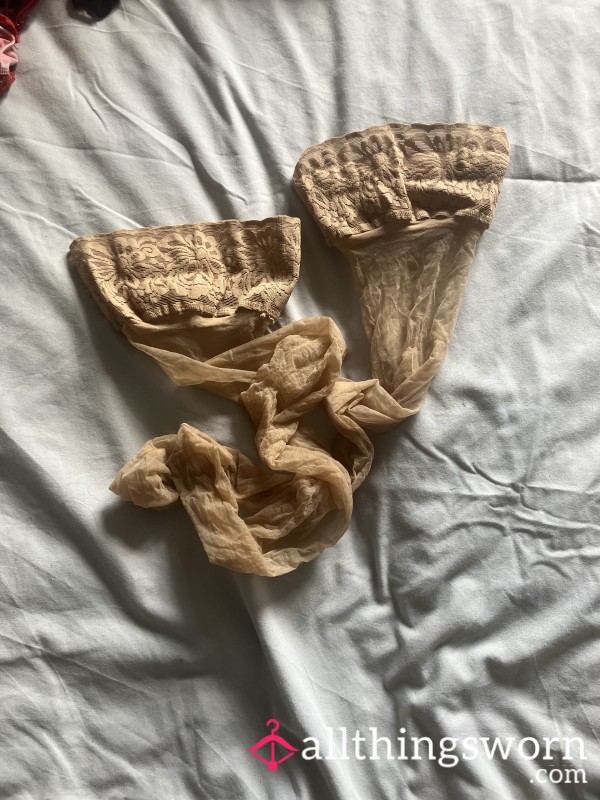 Sheer Nude Stockings That Have Hugged My Curvy Thighs Tightly