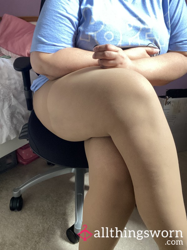 Sheer Nude Tights, 24hr Wear, No Undies