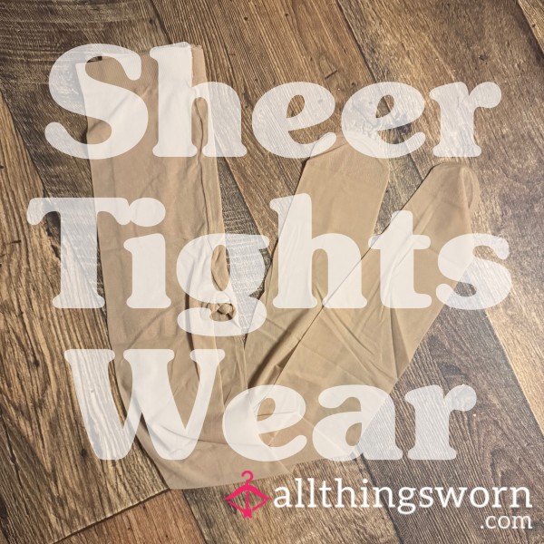 Sheer Nude Tights Wear