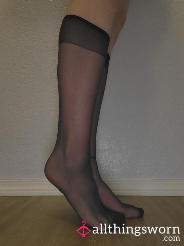 Sheer Nylon Knee Highs
