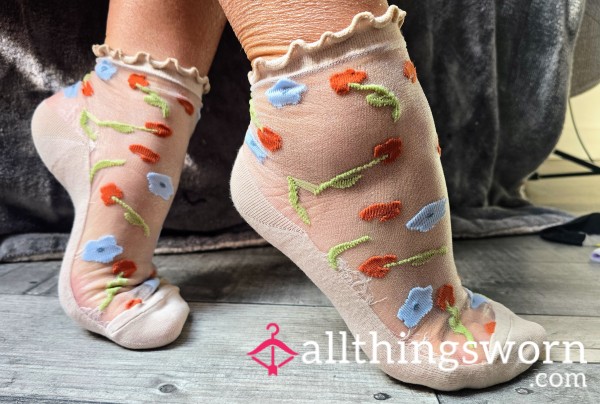 Sheer NYLON Socks For Sale - Dirty, Smelly, Well Worn Sweaty...48 Hour Wear