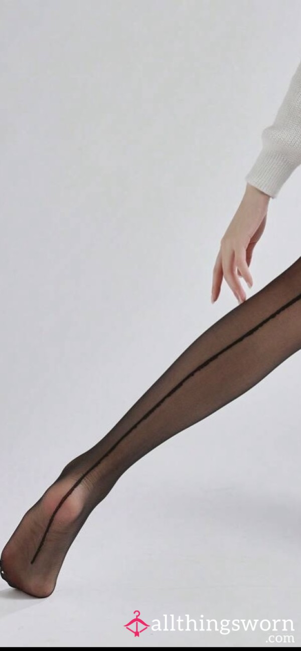Sheer Nylons Black Used