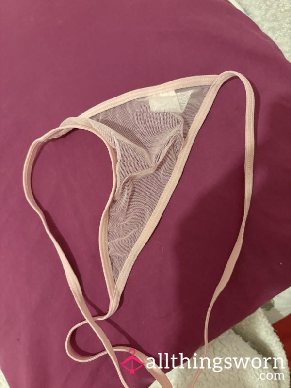 Sheer Pink Thong 🌸