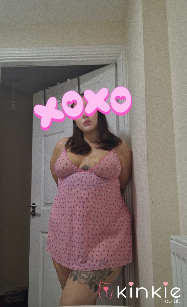 💖Sheer Pink With Red Heart Patterned Teddy💖
