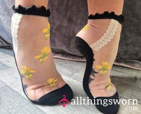 Sheer Pretty NYLON Socks For Sale - Dirty, Smelly, Well Worn Sweaty...48 Hour Wear