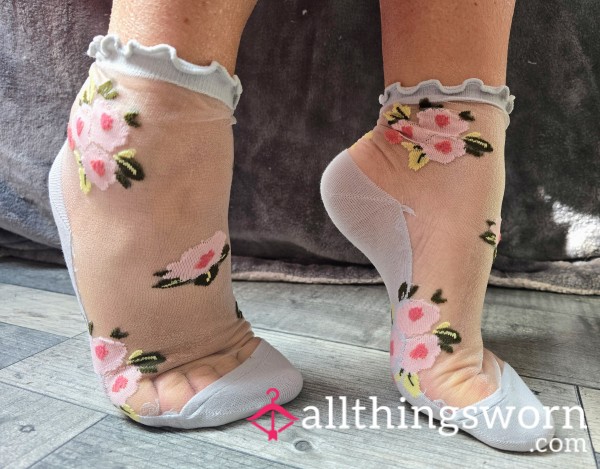 Sheer Pretty NYLON Socks For Sale - Dirty, Smelly, Well Worn Sweaty...48 Hour Wear