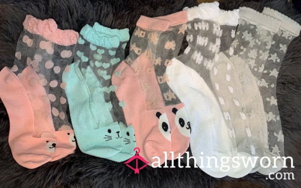 ✨ Sheer Seduction – Worn Mid-Calf Socks, 48 Hours Of Intimate Wear ✨