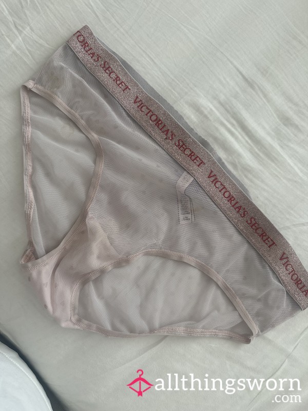 Sheer Victoria Secret Heart Sparkle Panties