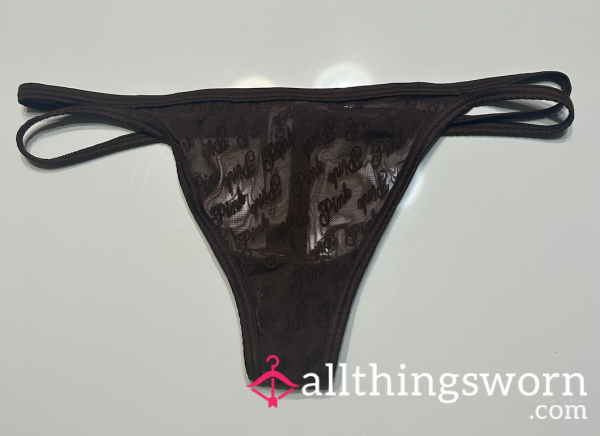 Sheer VS Logo Thong