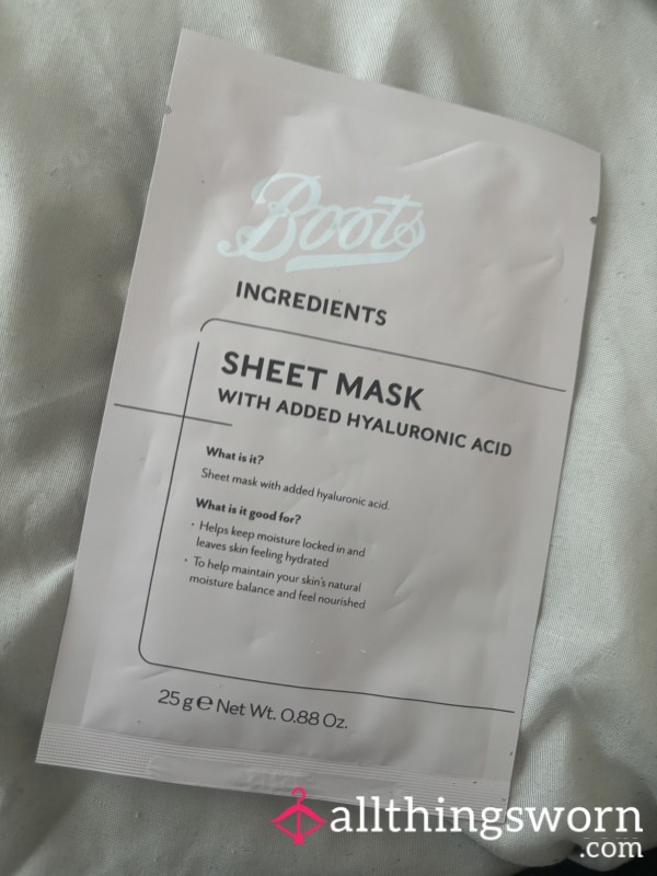 Sheet Mask With Hylronic Acid