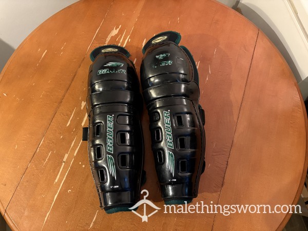 Shin Pads For Hockey (game Used And Very Musky)