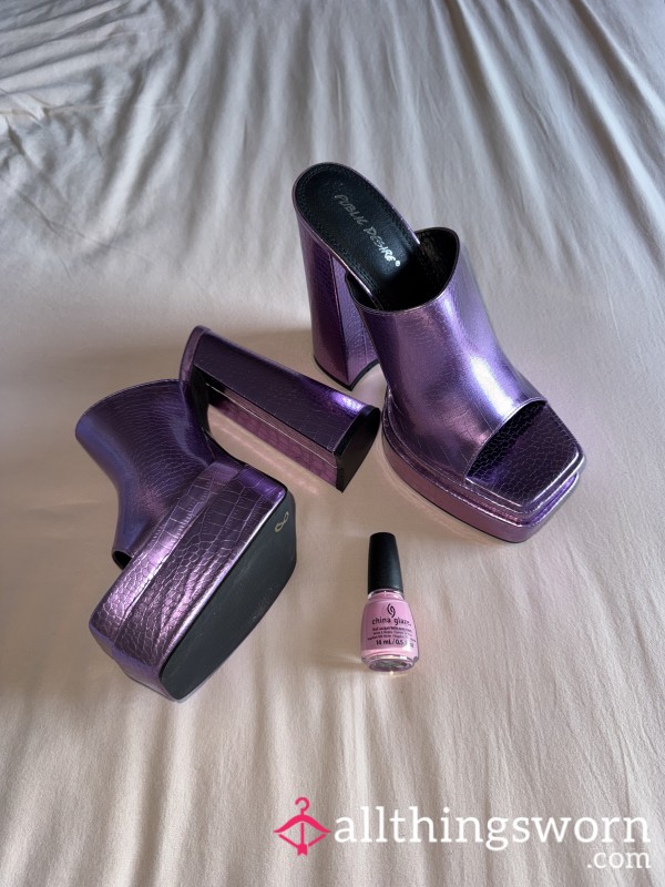 Shiny, Cheeky Party Heels ✨