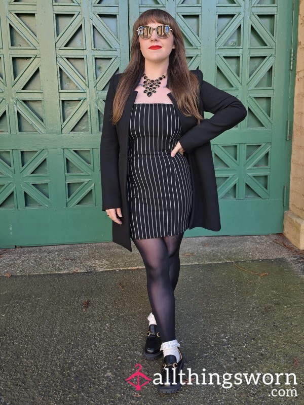 Shiny Sheer Black Pantyhose