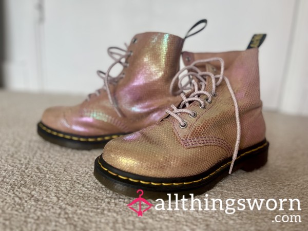 🐍 Shiny Snake-Skin DocMartens