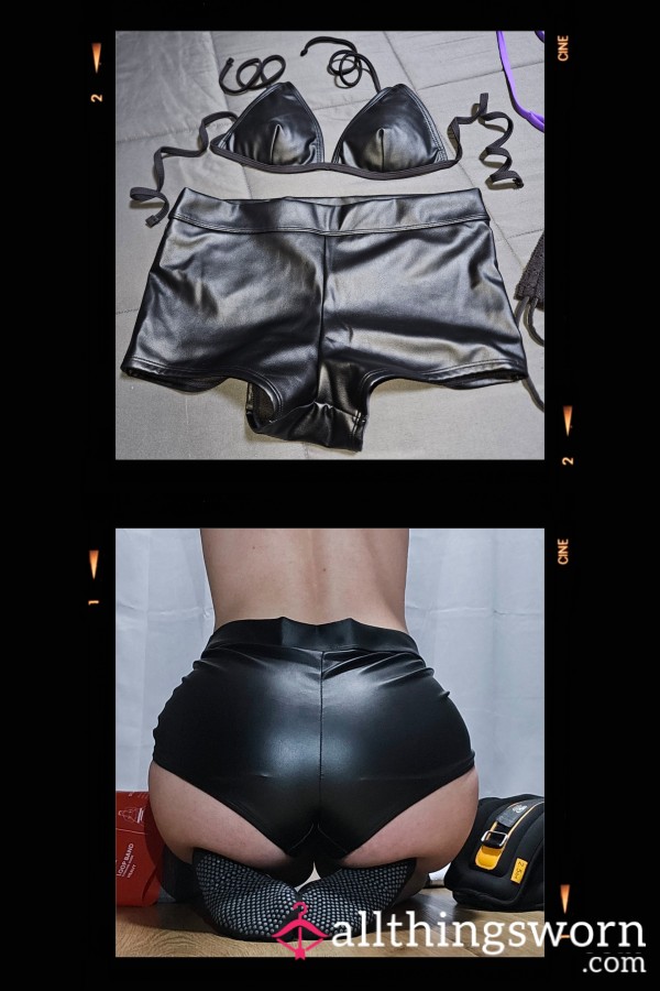 Pleather Bikini Worn To Order