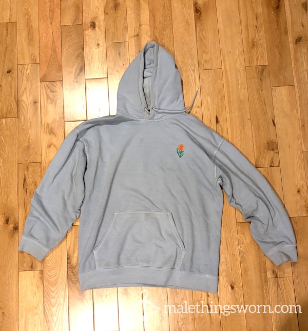 SHOK Light Blue Hoodie Top Sweatshirt (M) - Surround Your Self In My Man Smell
