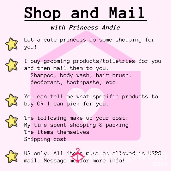 Shop And Mail! (NOT A Scam Offer)