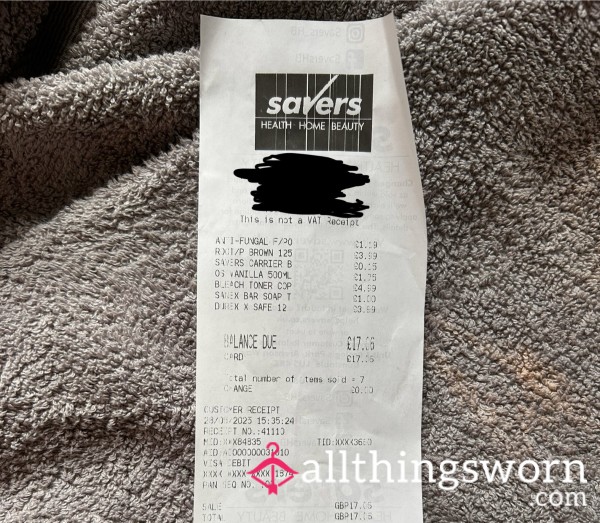 Shopping Receipt Reimbursement 🧾