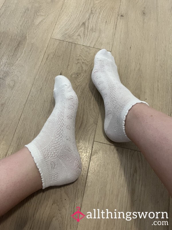 Short Cotton White Socks