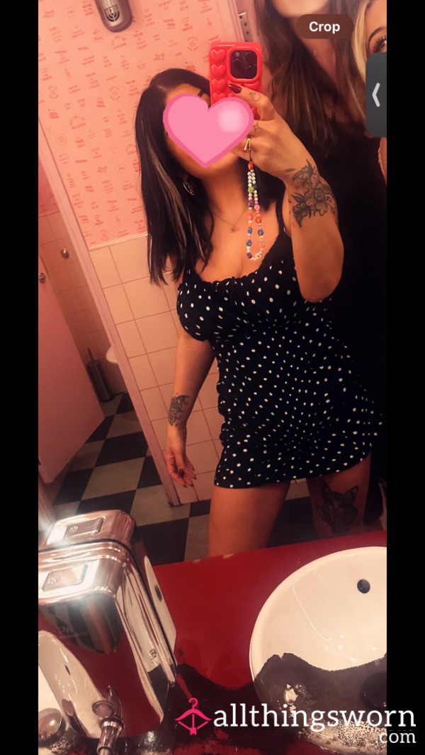 Short Polka Dot Dress Worn