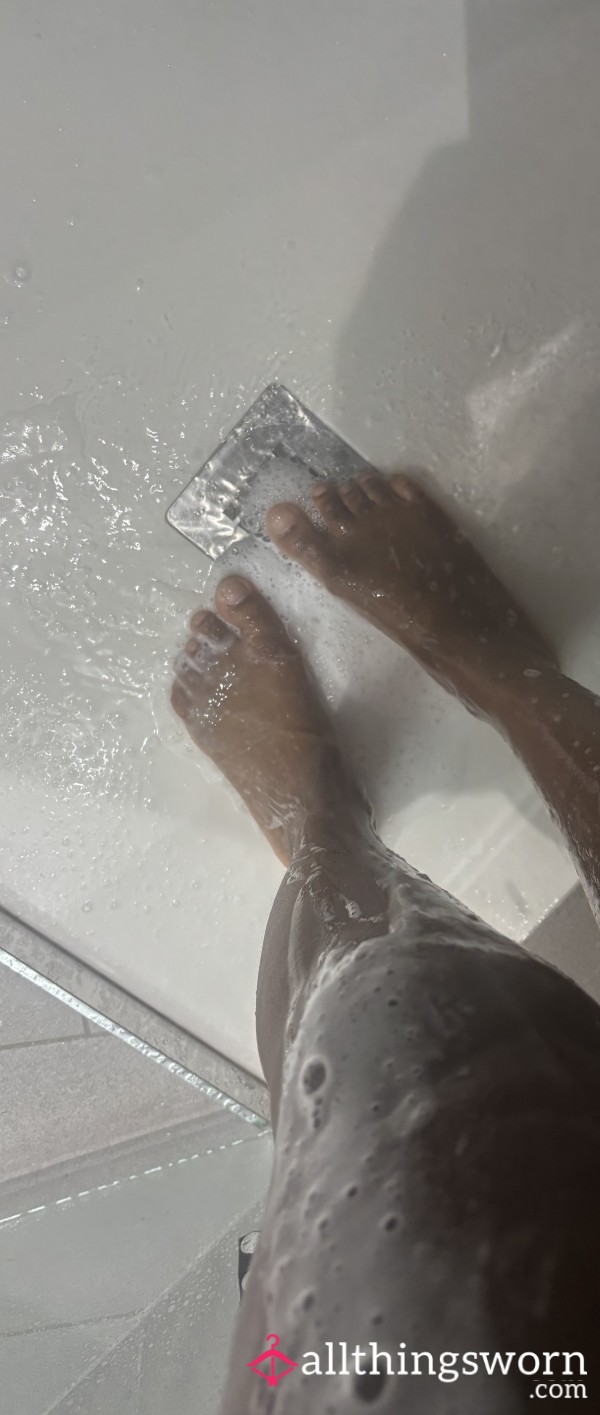 Bubbly Shower Toes – Wet, Soapy, And Just For You